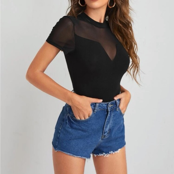 Boho mesh sleeve bodysuit - Picture 5 of 5